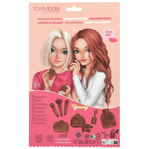 Spiel TOPModel Silikonform – Beauty-Motive für Schokolade & Backen