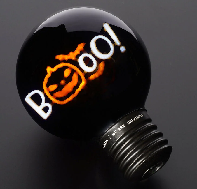 Deko-Tischlampe in Glühbirnenform - Pumpkin Booo - Bulb Fiction