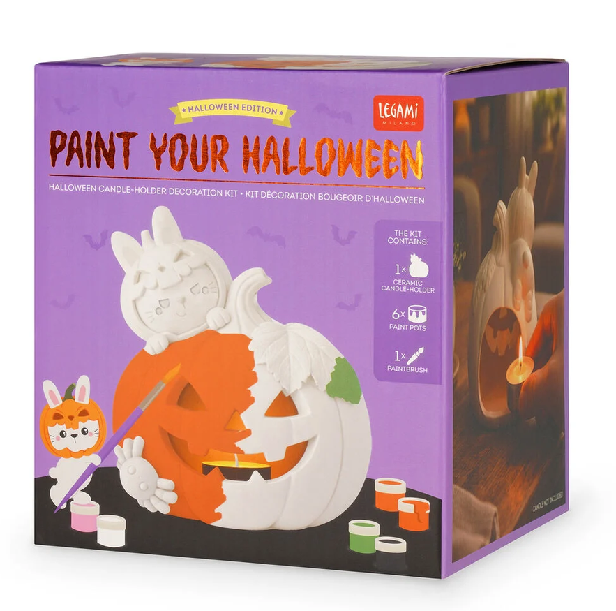 Halloween-Kerzenhalter-Deko-Set - Paint Your Halloween
