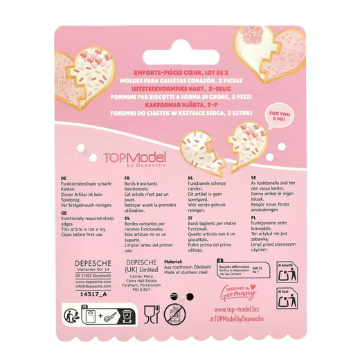 TOPModel BAKE and CREATE Ausstecher Herz 2-tlg., DEPESCHE