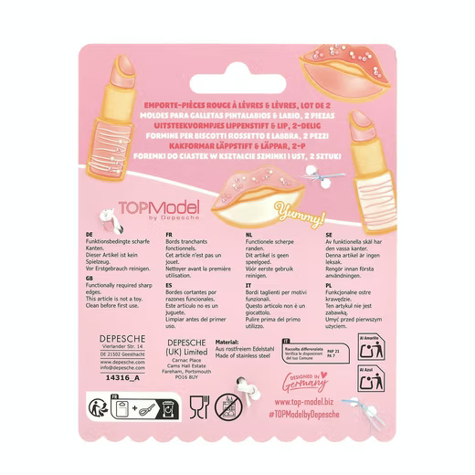 TOPModel BAKE and CREATE Ausstecher Lippenstift & Lippe
