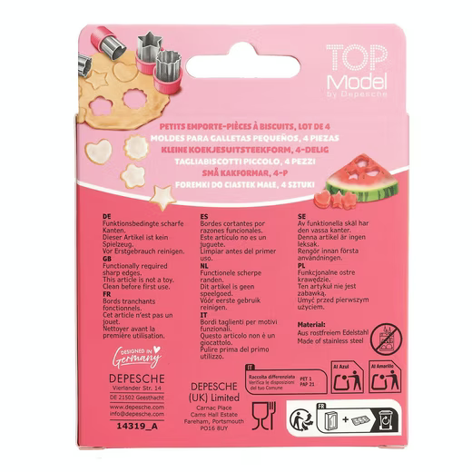 Spiel TOPModel Mini-Ausstecher BAKE and CREATE – 4-teilig