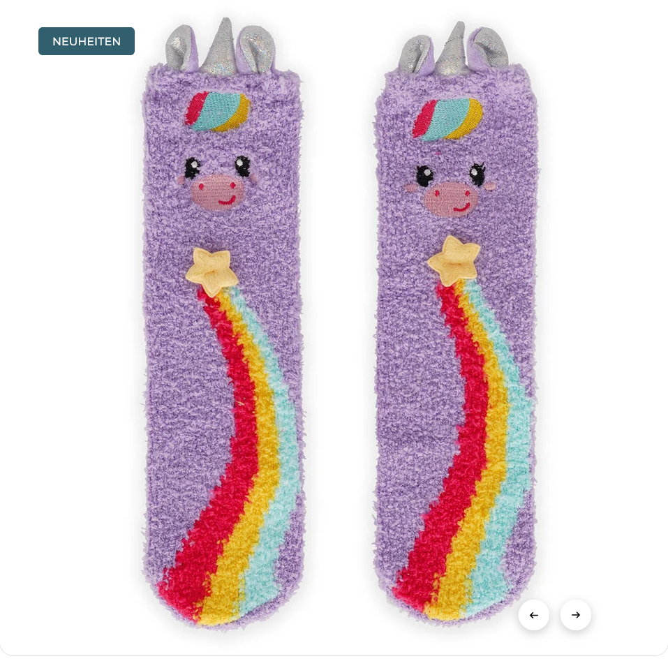 Rutschfeste Socken für Erwachsene Unicorn - It’s a Match! - Gr. 35-42 - Legami