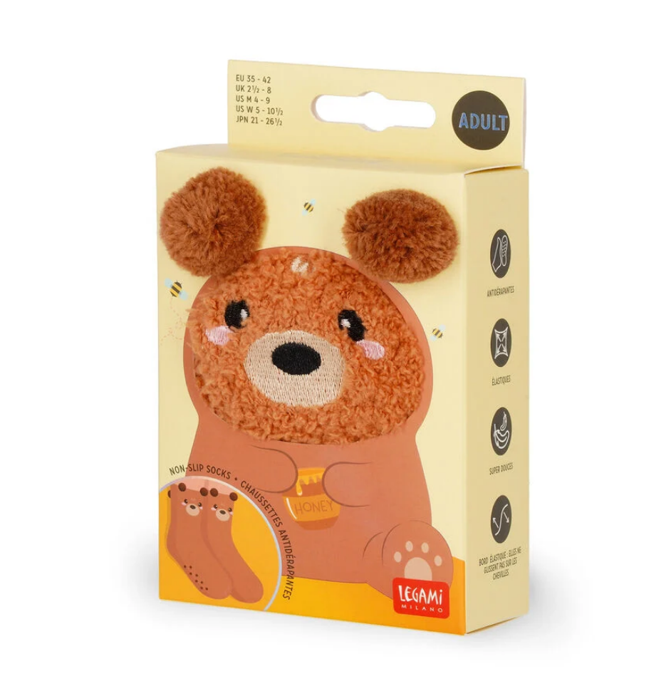 Rutschfeste Socken für Erwachsene Teddy Bear- It’s a Match! - Gr. 35-42 - Legami