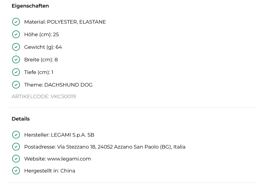 Rutschfeste Socken für Kinder Dachshund - It’s a Match! - Gr. 26-34 - Legami