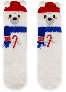 Anti Rutsch Socken Erwachsene Eisbär Weihnachten, „It’s a match!“   Größe 35-42 Legami