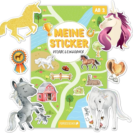 Einhorn, Prinzessin & Meerjungfrau Sticker