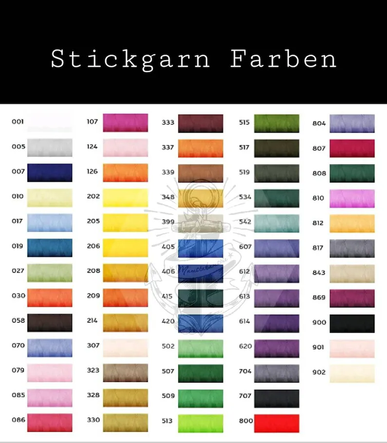 Kappe mit den eigenen Initialen Stickerei