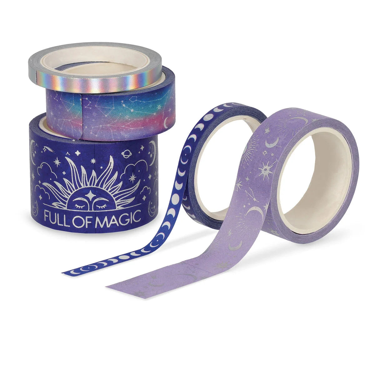 Washi Tape Set von 5 dekorativen Zauberpapier Sticky Tapes - Tape By Tape Legami