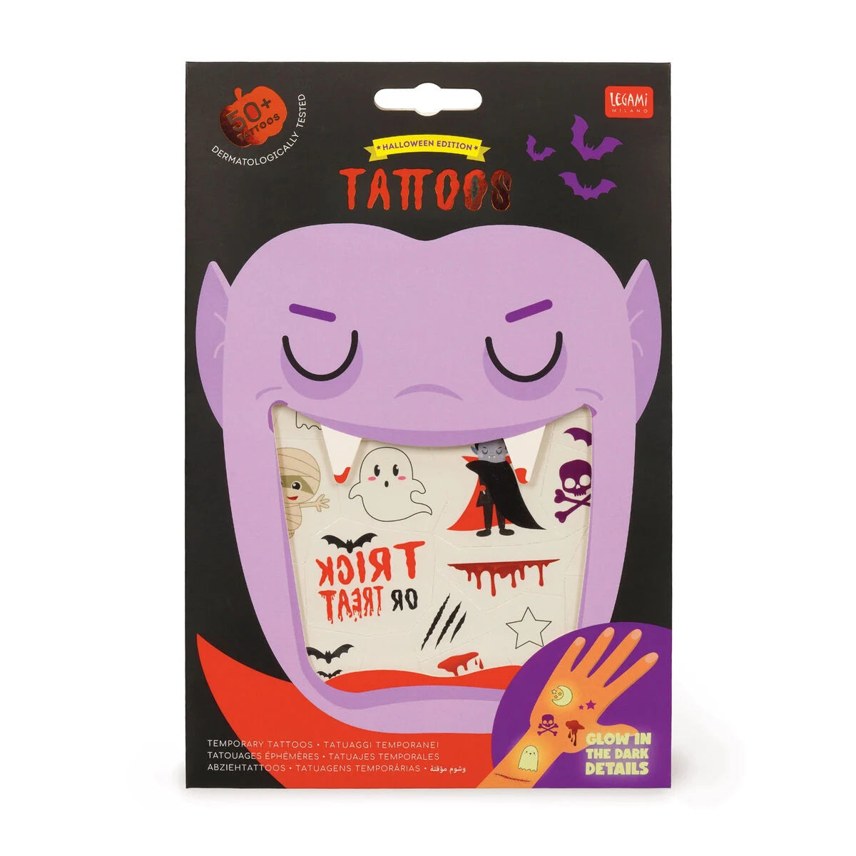 Abziehtattoos - Halloween - Tattoos Legami
