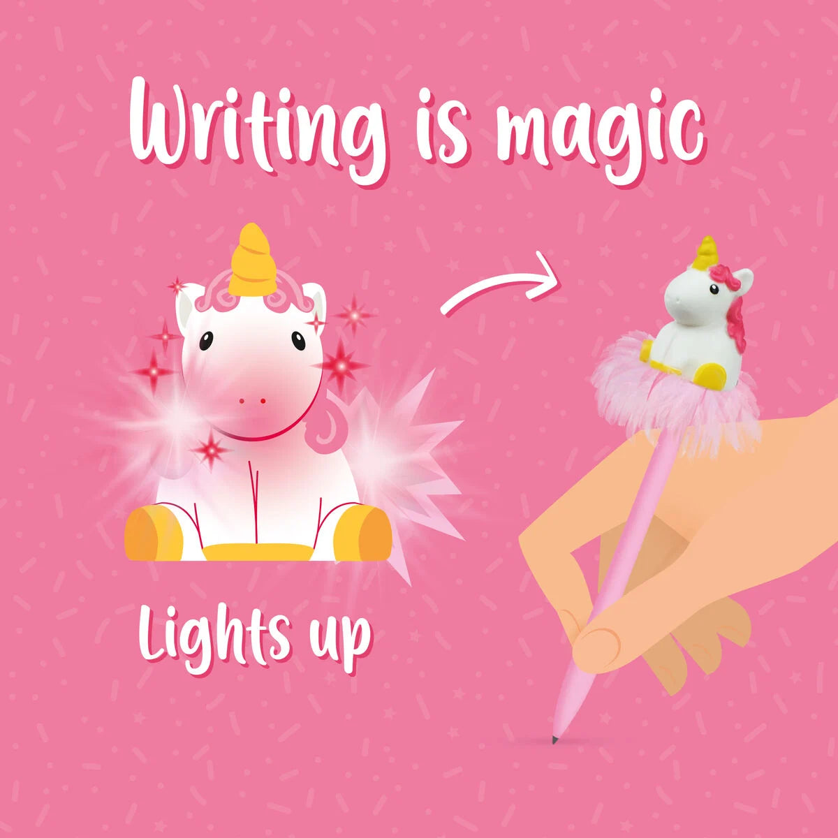 Leuchtender Einhorn  Kugelschreiber - Writing is Magic Legami