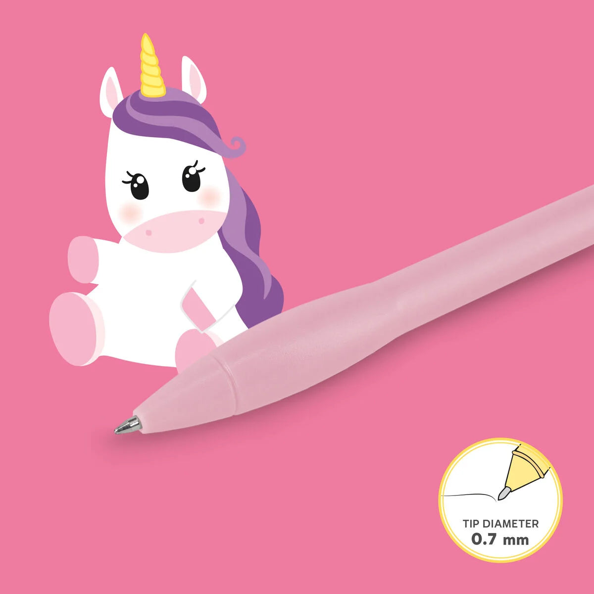 Leuchtender Einhorn  Kugelschreiber - Writing is Magic Legami