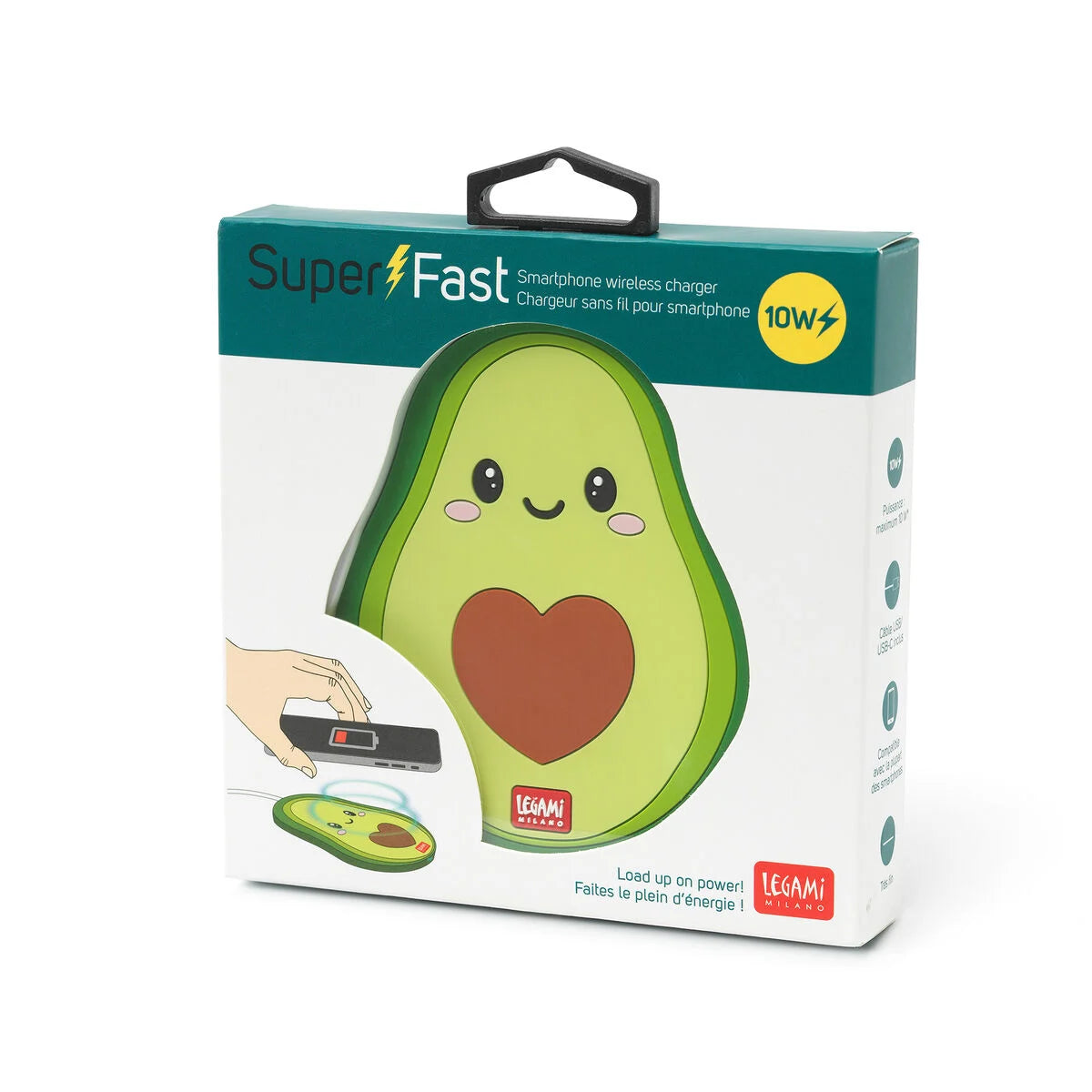 Kabellose Ladestation für Smartphone Avocado - Super Fast Legami