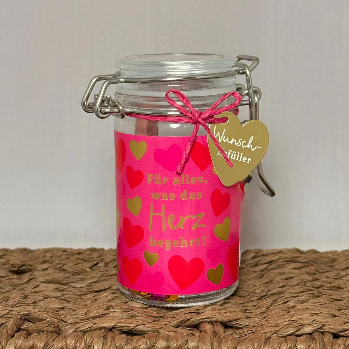 WUNSCHERFÜLLER Einmachglas Depesche