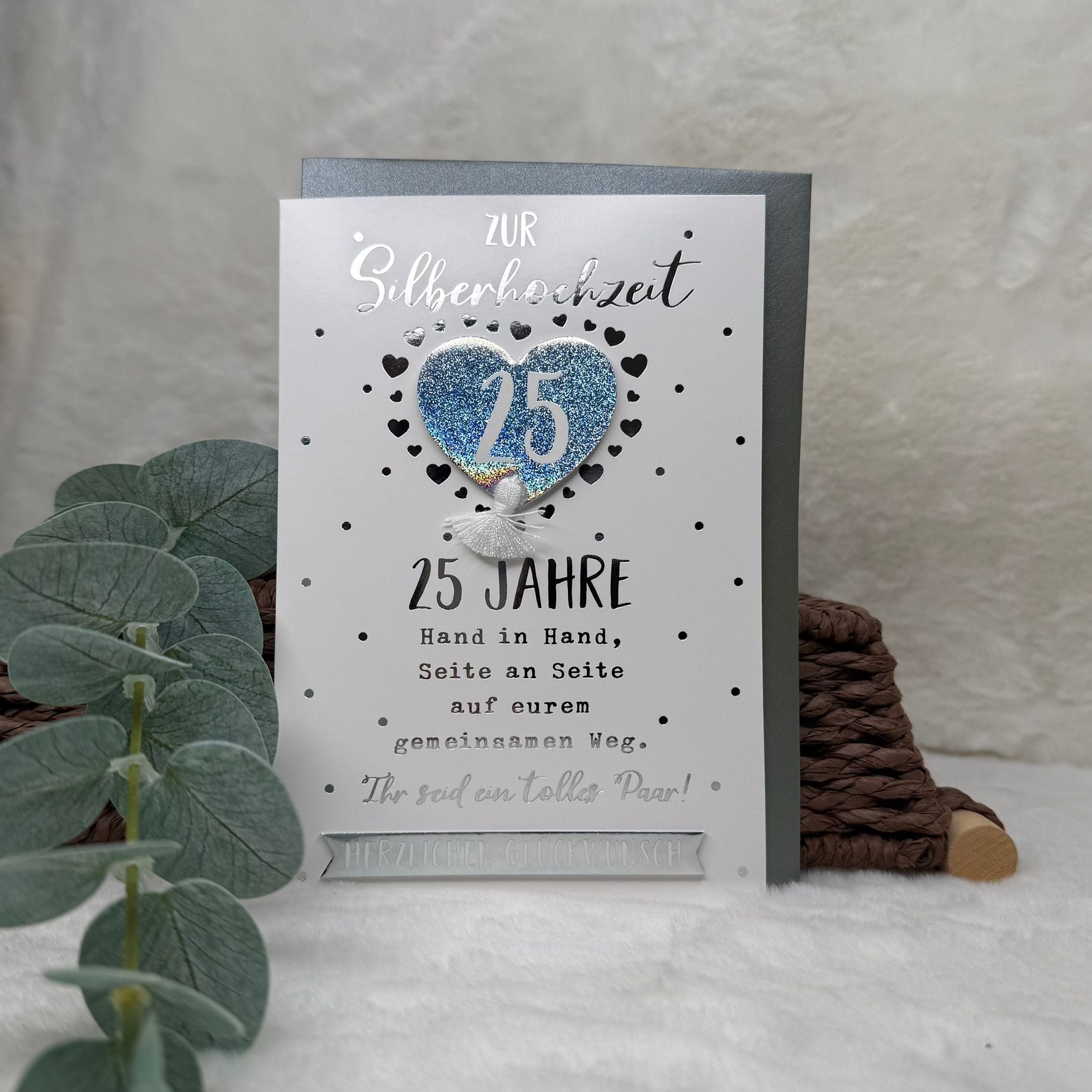 Hochzeitskarten - Zur Silberhochzeit 25 Jahre