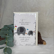 Geburtskarte - Zur Geburt Herzlichen Glückwunsch und Alles Liebe