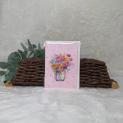 mini Motivkarte - Blumenvase