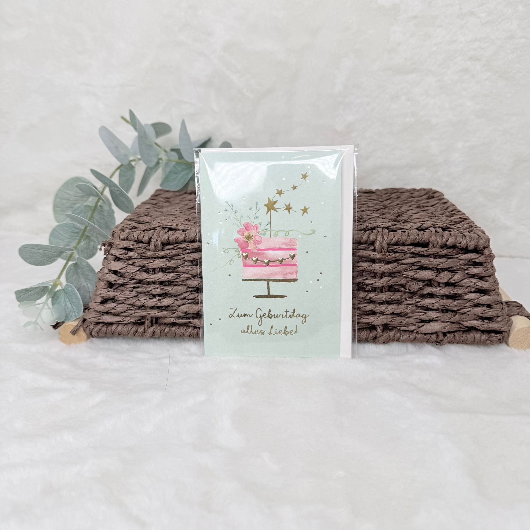 mini Motivkarte -  Zum Geburstga Alles Liebe!