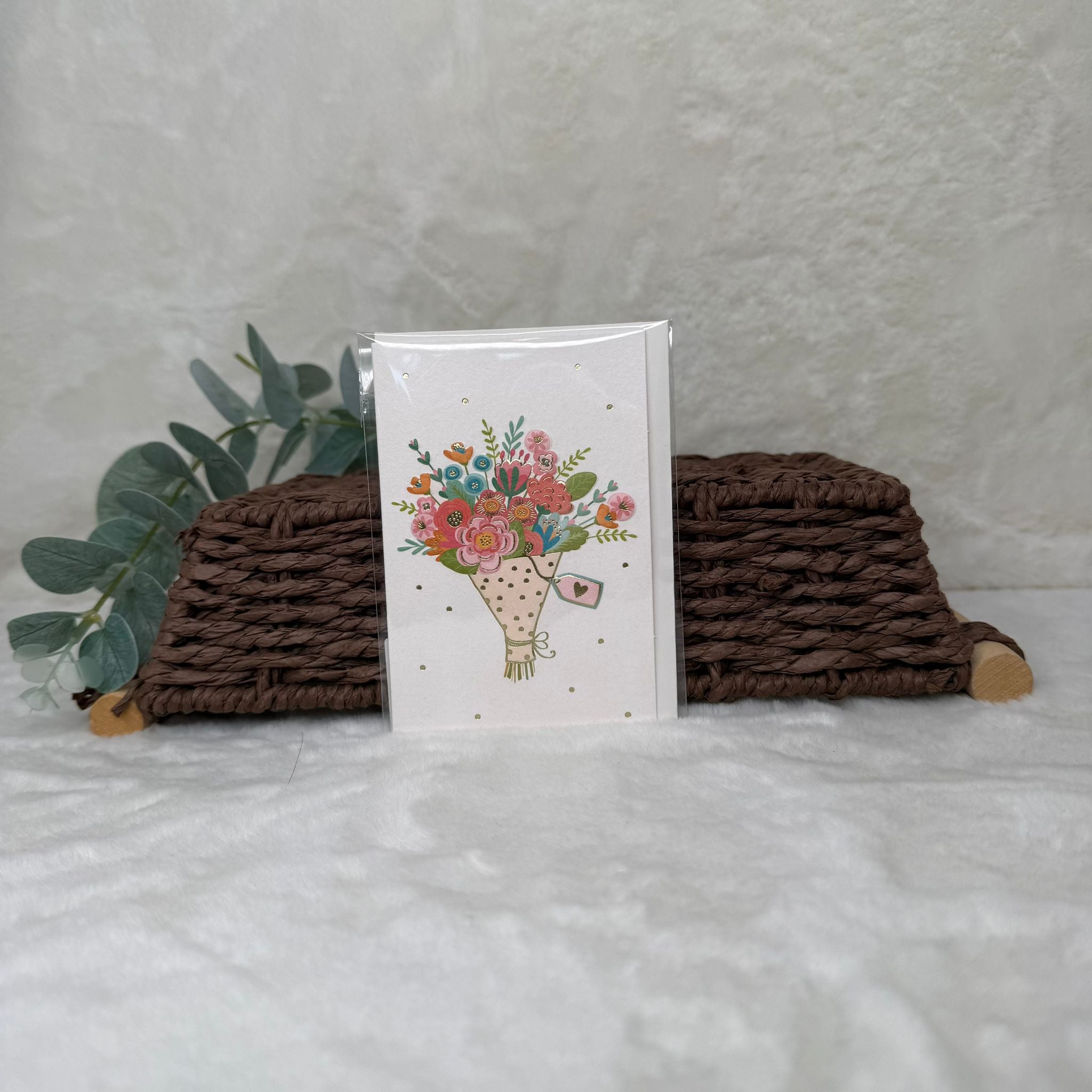mini Motivkarte -  Blumenstrauß