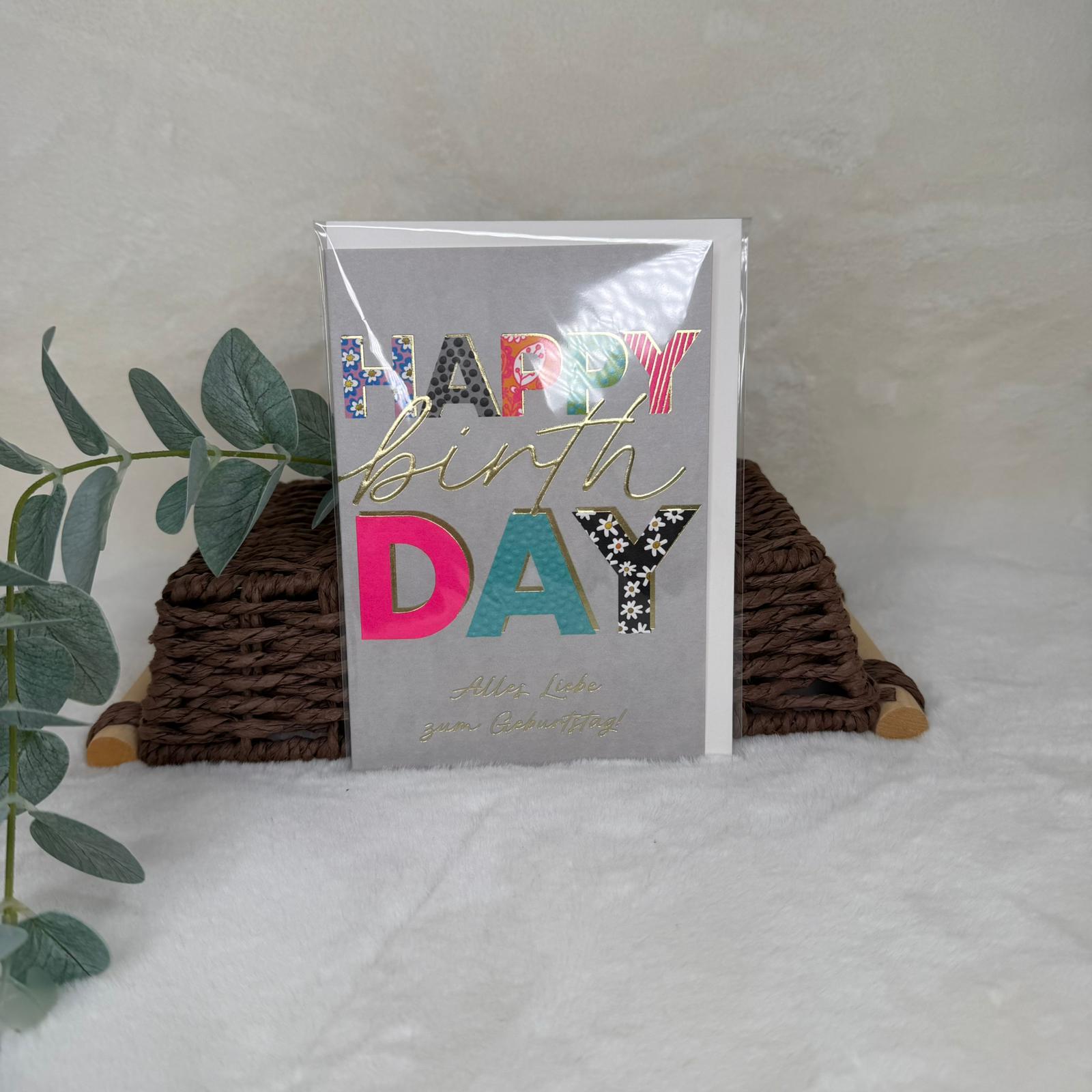 Geburtstagskarte - Happy Birthday