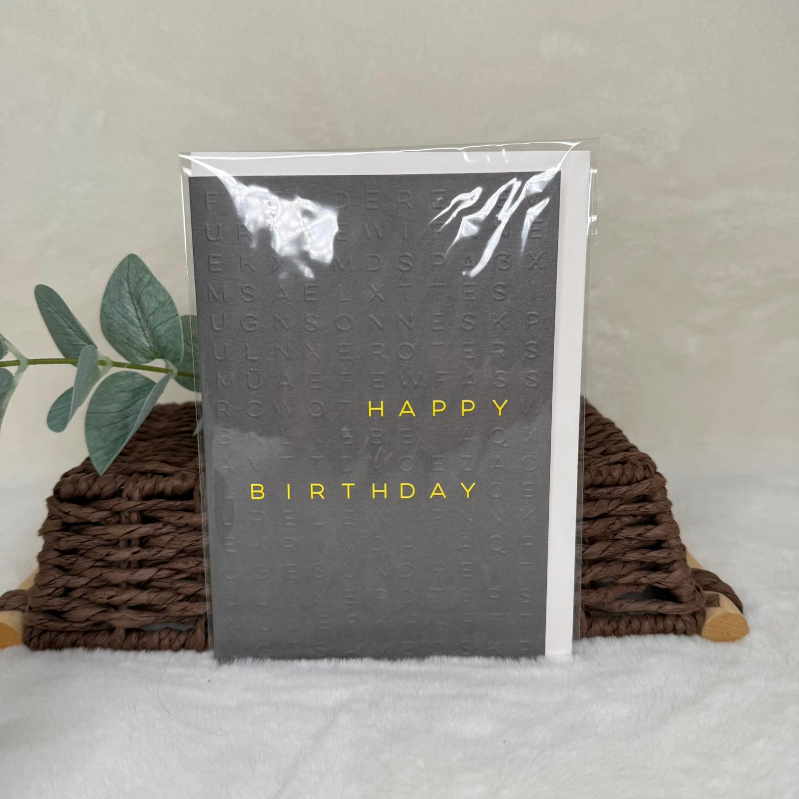 Geburtstagskarte - Happy Birthday