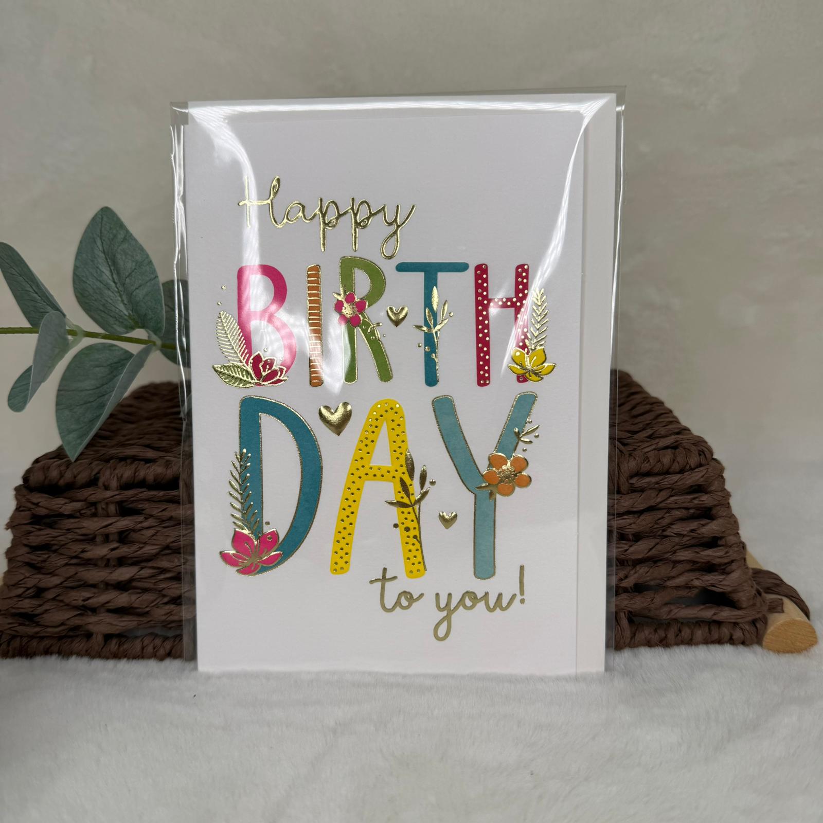 Geburtstagskarte - Happy Birthday to you!