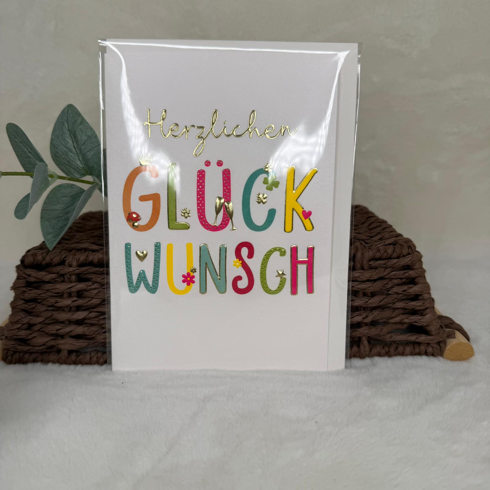 Geburtstagskarte - Herzlichen Glückwunsch