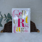 Geburtstagskarte - zum Geburstag Alles Gute