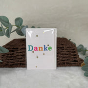 mini Dankeskarte - Danke