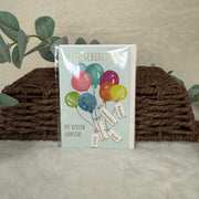 mini geburstagskarte - Zum geburstag die besten Wünsche