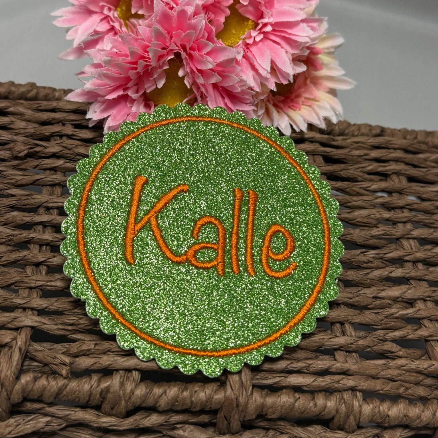 Name als Klettie Magnetpatch Aufnäher Aufbügeln Anhänger