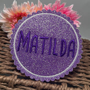 Name als Klettie Magnetpatch Aufnäher Aufbügeln Anhänger