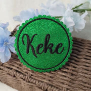 Name als Klettie Magnetpatch Aufnäher Aufbügeln Anhänger