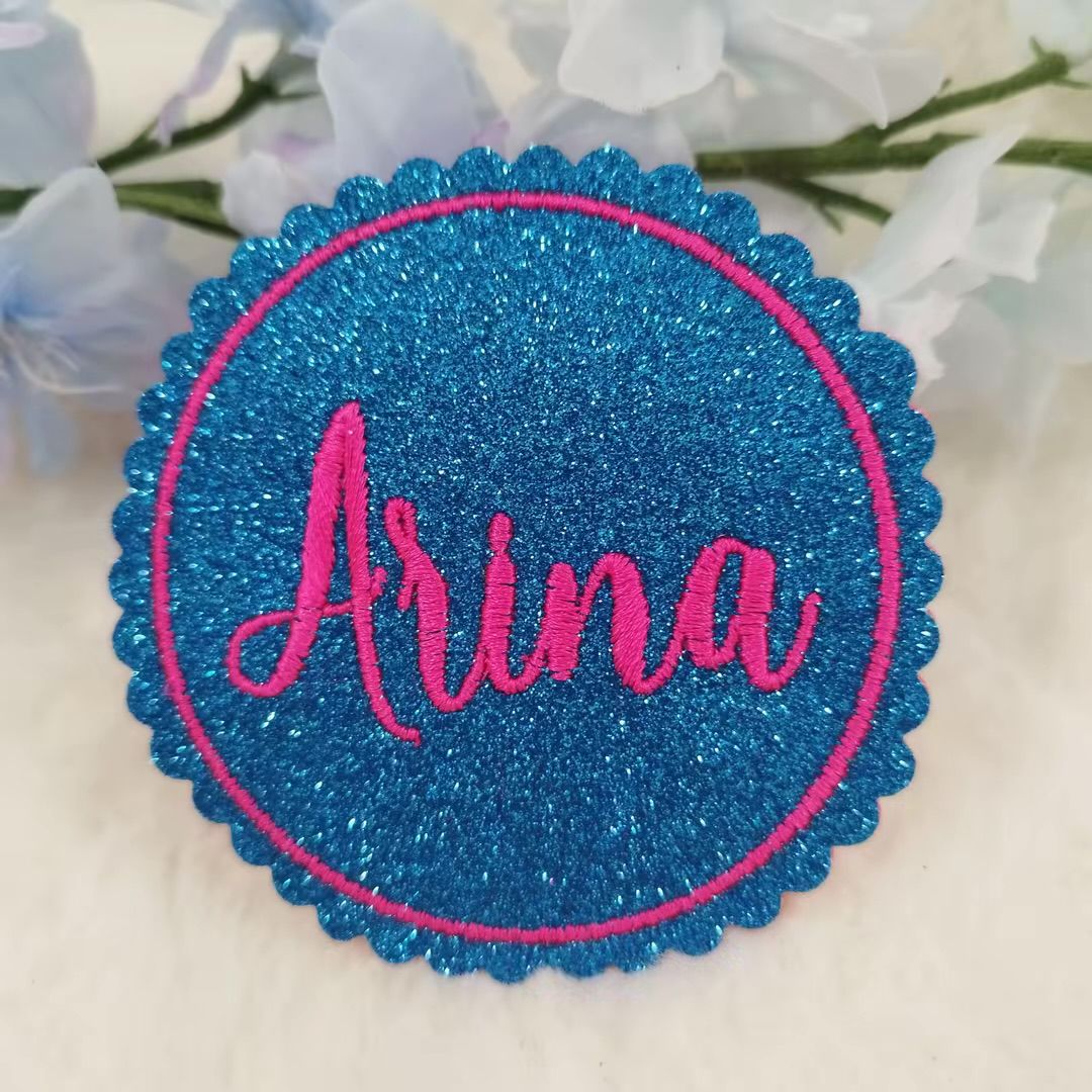 Name als Klettie Magnetpatch Aufnäher Aufbügeln Anhänger