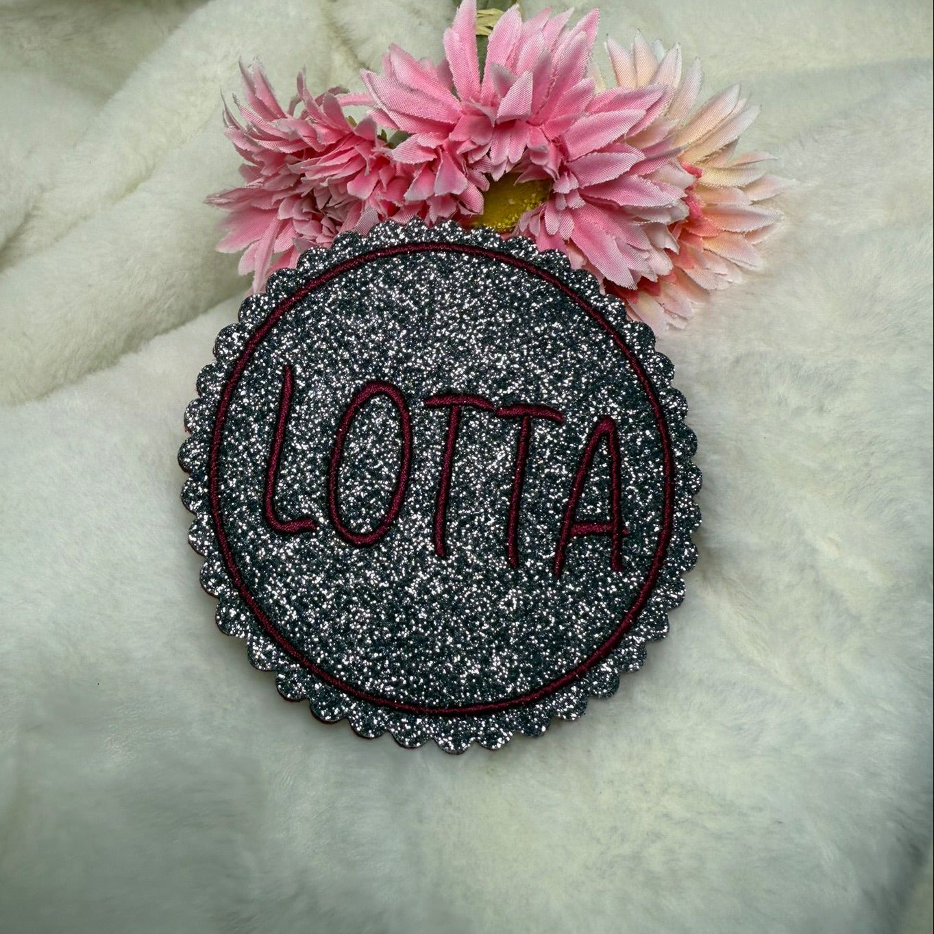 Name als Klettie Magnetpatch Aufnäher Aufbügeln Anhänger