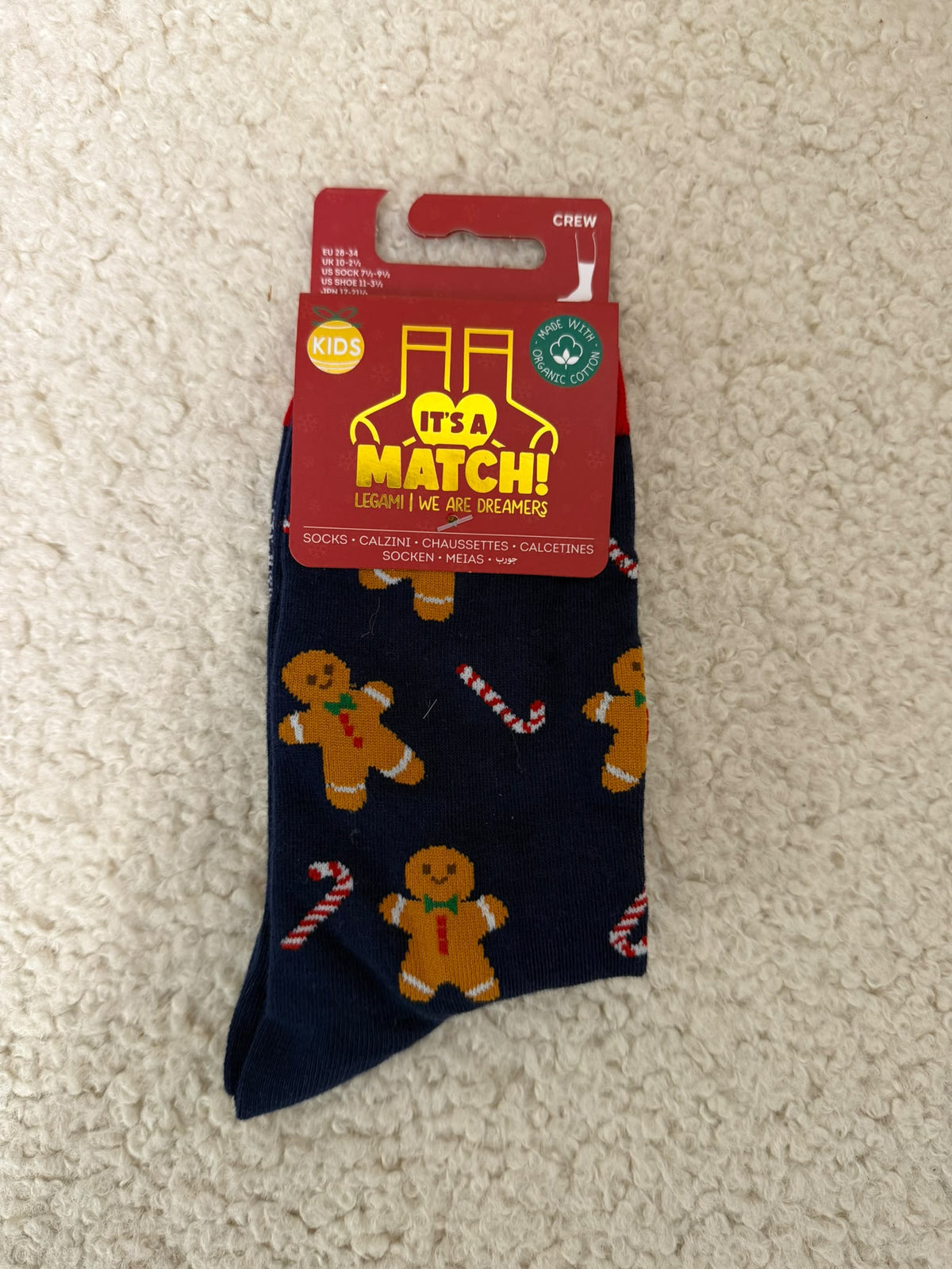 Socken für Kinder Gingerbread - It’s a Match! Legami
