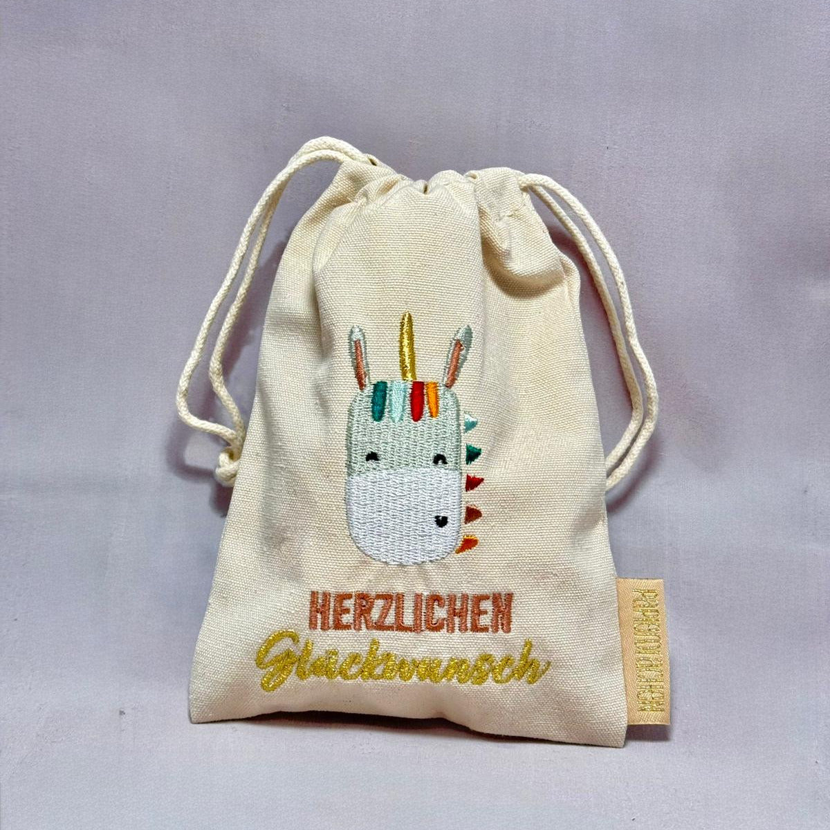 6 Leinensäckchen – zur Geburt