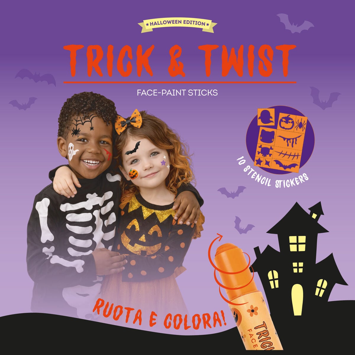Set mit 6 Schminkstiften „Trick & Twist“ von Legami