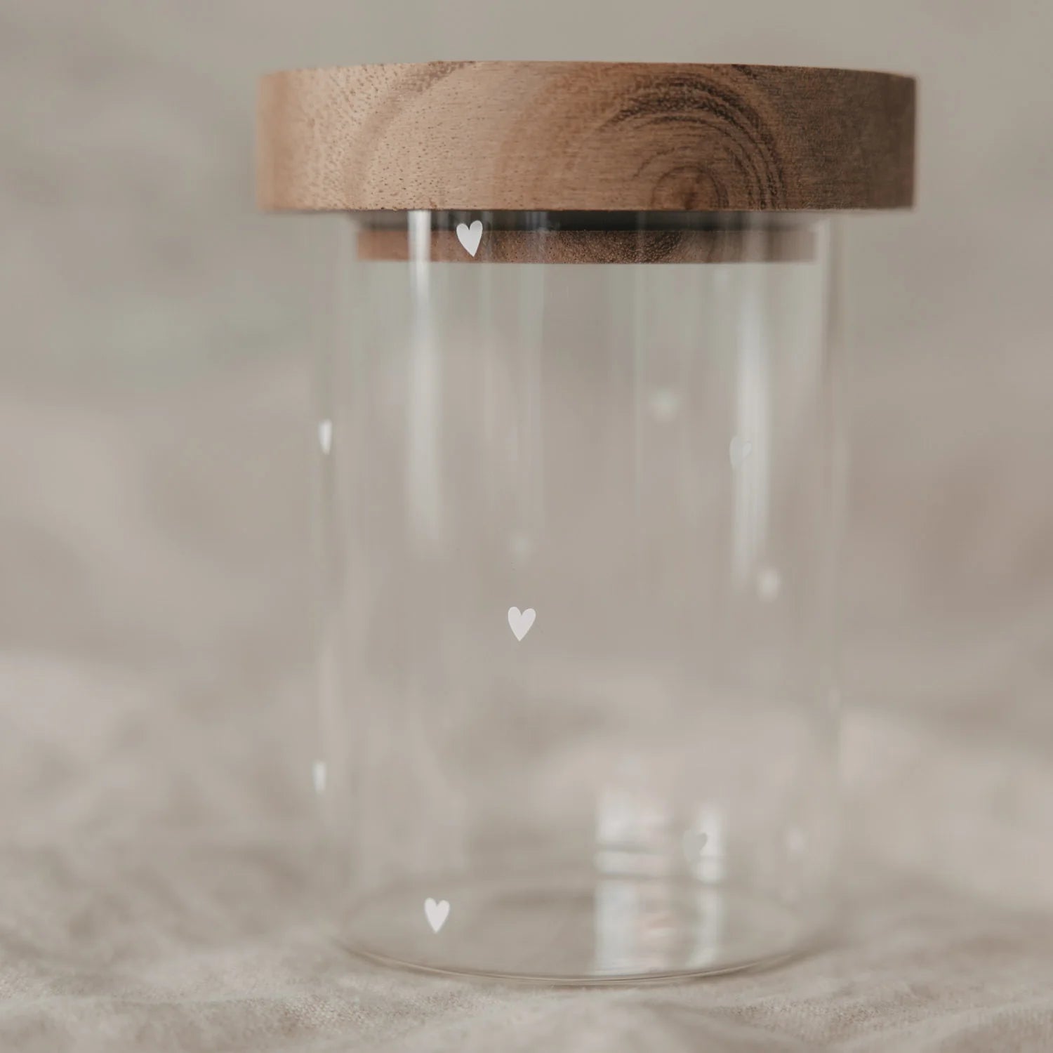 Mini Vorratsglas Herzen Eulenschnitt