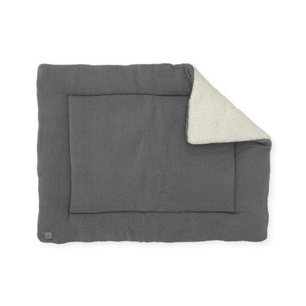 Krabbeldecke Bliss Knit 80x100cm - Storm Grey - von Jollein