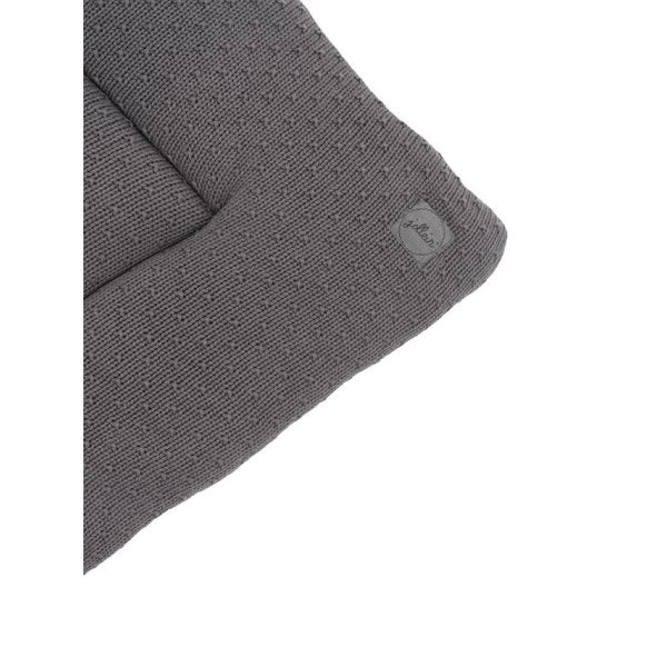 Krabbeldecke Bliss Knit 80x100cm - Storm Grey - von Jollein