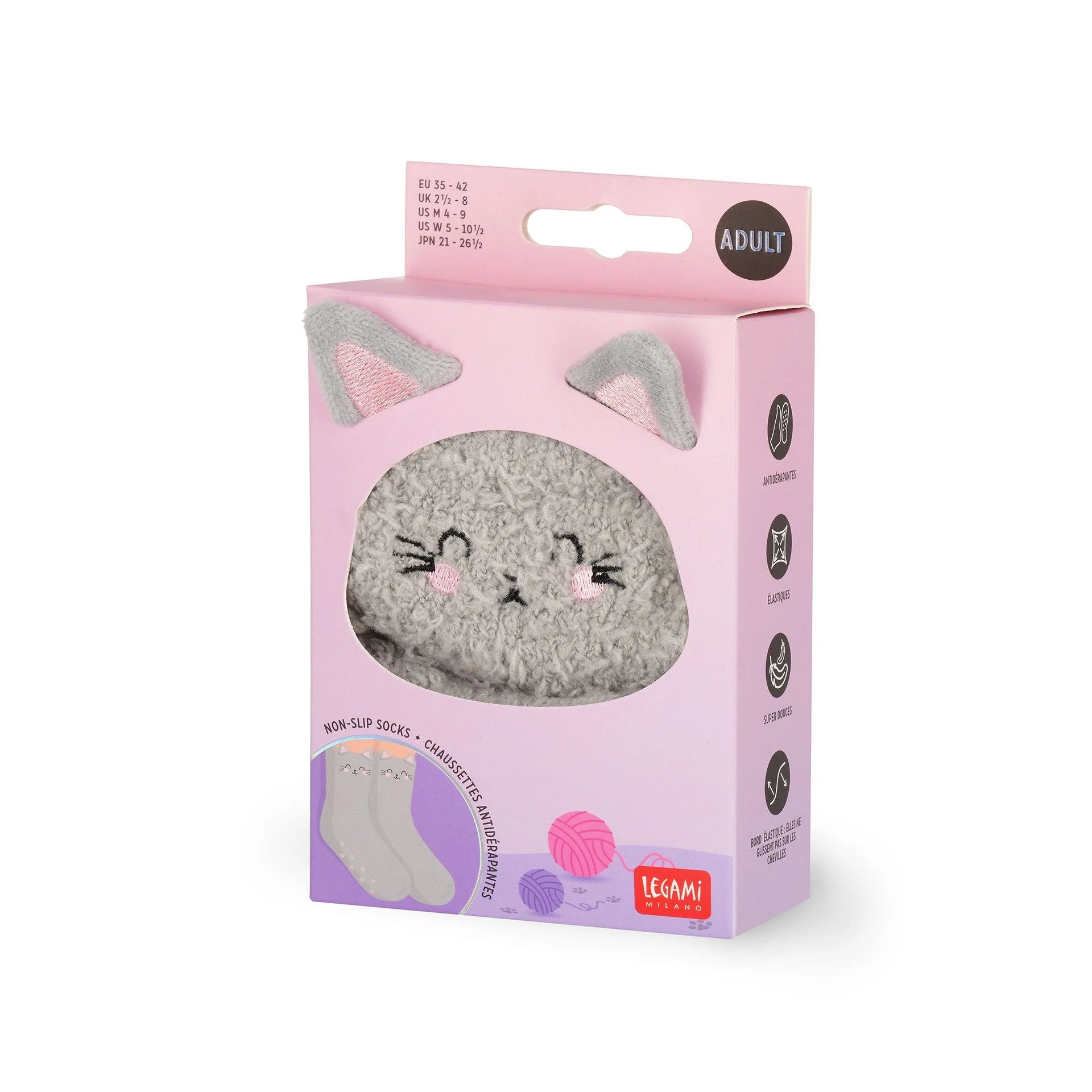 Legami Anti-Rutsch-Socken - Kitty 26-34