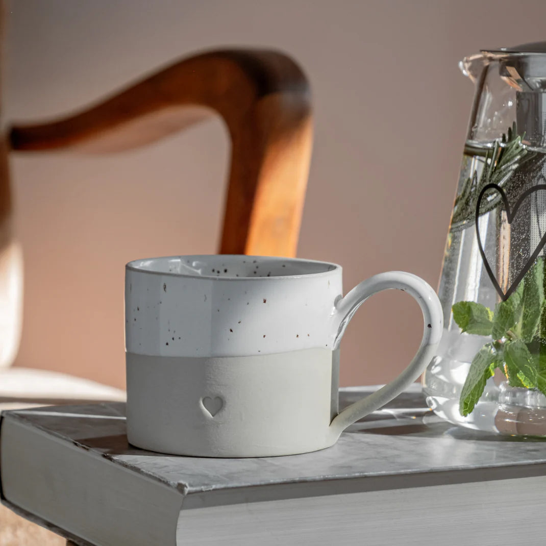 Herz Tasse Eulenschnitt