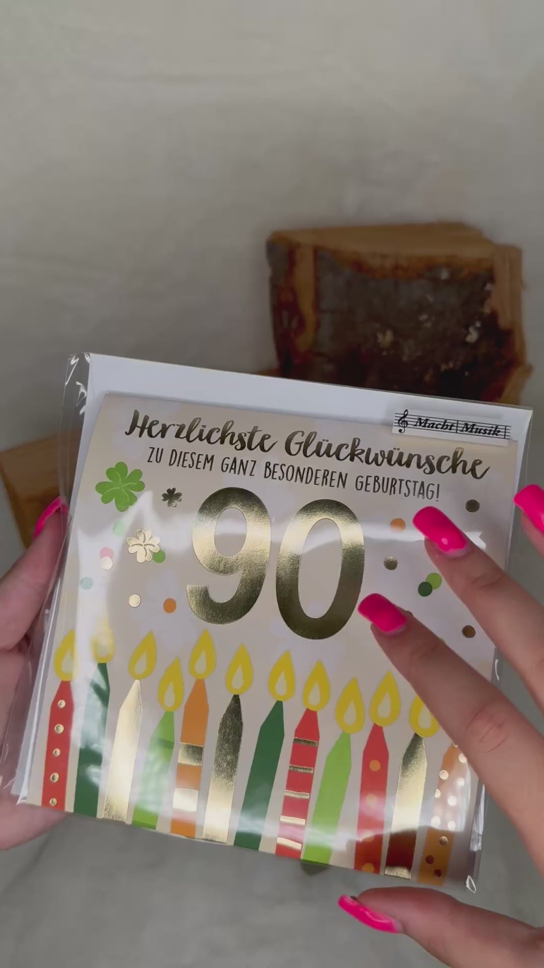 Video laden: 90 Geburtstag Musikkarte - Depesche