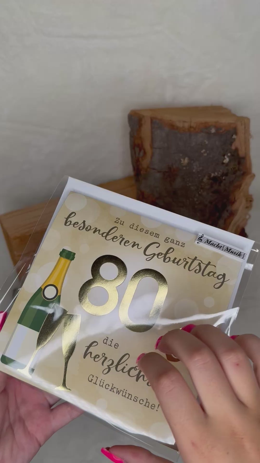Video laden: 80 Geburtstag Musikkarte - Depesche