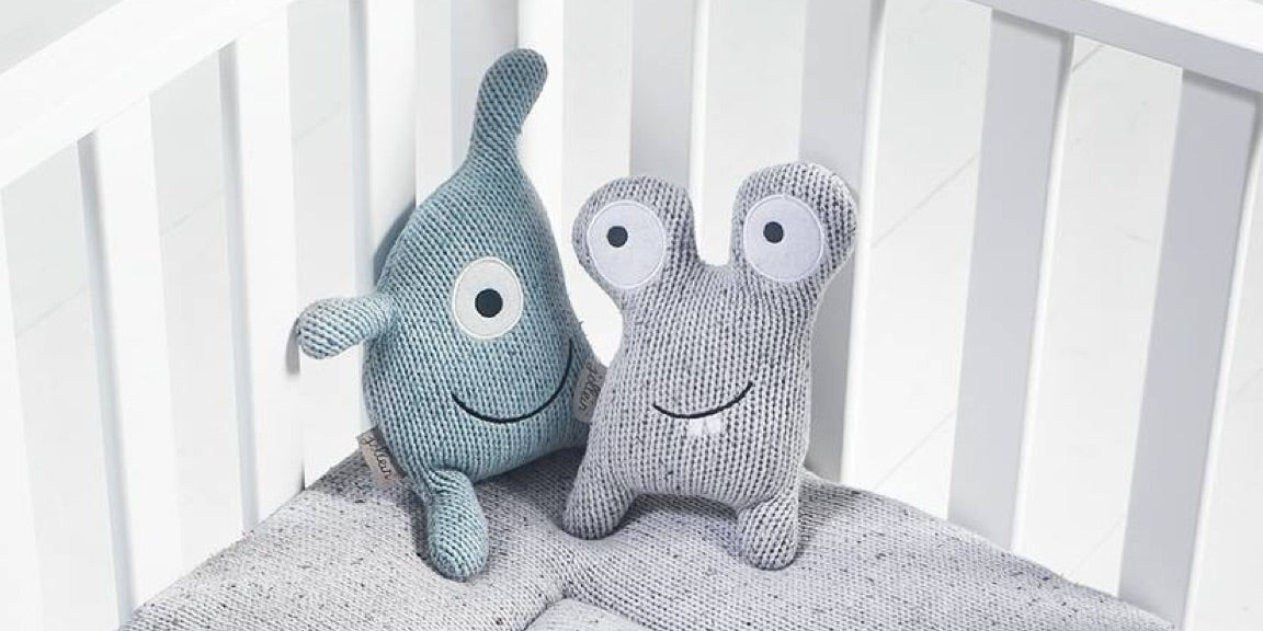 Jollein Schmusetier Confetti monster vintage blau